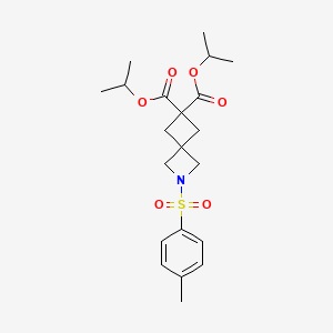 dipropan-2-yl 2-(4-methylphenyl)sulfonyl-2-azaspiro[3.3]heptane-6,6-dicarboxylate CAS 1237542-10-7