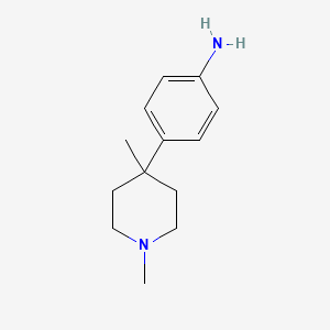 4-(1,4-dimethylpiperidin-4-yl)aniline CAS 1242153-34-9