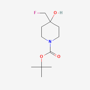 tert-butyl 4-(fluoromethyl)-4-hydroxypiperidine-1-carboxylate CAS 1253929-32-6