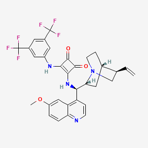 3-[3,5-bis(trifluoromethyl)anilino]-4-[[(R)-[(2R,4S,5R)-5-ethenyl-1-azabicyclo[2.2.2]octan-2-yl]-(6-methoxyquinolin-4-yl)methyl]amino]cyclobut-3-ene-1,2-dione CAS 1256245-79-0