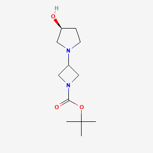 tert-butyl 3-[(3S)-3-hydroxypyrrolidin-1-yl]azetidine-1-carboxylate CAS 1257293-73-4