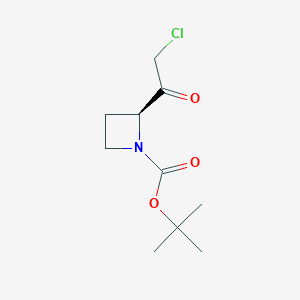 tert-butyl (2S)-2-(2-chloroacetyl)azetidine-1-carboxylate CAS 1260616-94-1