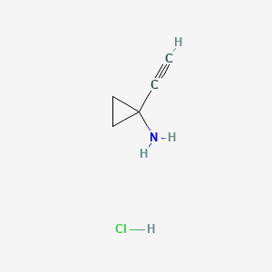 1-ethynylcyclopropan-1-amine;hydrochloride CAS 1268810-17-8