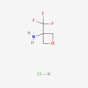 3-(trifluoromethyl)oxetan-3-amine;hydrochloride CAS 1268883-21-1