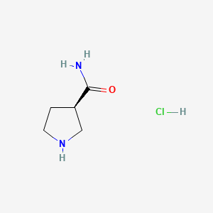 (3R)-pyrrolidine-3-carboxamide;hydrochloride CAS 1273577-42-6