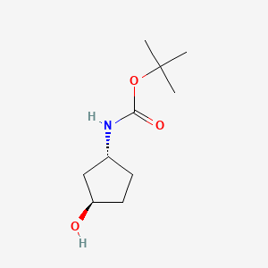 tert-butyl N-[(1R,3R)-3-hydroxycyclopentyl]carbamate CAS 1290191-64-8