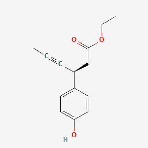 ethyl (3S)-3-(4-hydroxyphenyl)hex-4-ynoate CAS 1292290-97-1