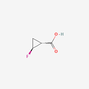 trans-(1R,2S)-2-fluorocyclopropane-1-carboxylic acid CAS 130340-04-4