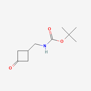 tert-butyl N-[(3-oxocyclobutyl)methyl]carbamate CAS 130369-09-4