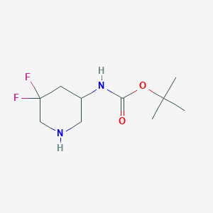 tert-butyl N-(5,5-difluoropiperidin-3-yl)carbamate CAS 1303973-94-5