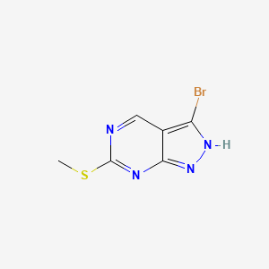 3-bromo-6-methylsulfanyl-2H-pyrazolo[3,4-d]pyrimidine CAS 1306829-95-7