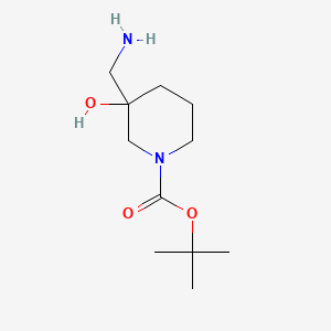 tert-butyl 3-(aminomethyl)-3-hydroxypiperidine-1-carboxylate CAS 1308384-31-7