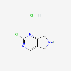 2-chloro-6,7-dihydro-5H-pyrrolo[3,4-d]pyrimidine;hydrochloride CAS 1314790-85-6