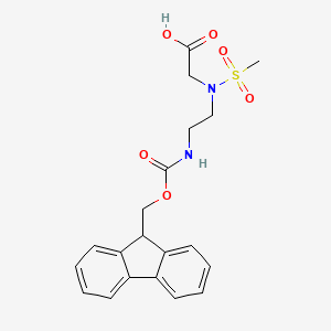 2-[2-(9H-fluoren-9-ylmethoxycarbonylamino)ethyl-methylsulfonylamino]acetic acid CAS 1335206-40-0