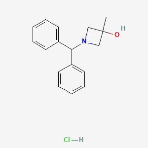 1-benzhydryl-3-methylazetidin-3-ol;hydrochloride CAS 133891-86-8