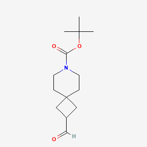 tert-butyl 2-formyl-7-azaspiro[3.5]nonane-7-carboxylate CAS 1346556-73-7
