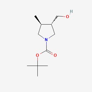 tert-butyl (3S,4S)-3-(hydroxymethyl)-4-methylpyrrolidine-1-carboxylate CAS 1349715-96-3