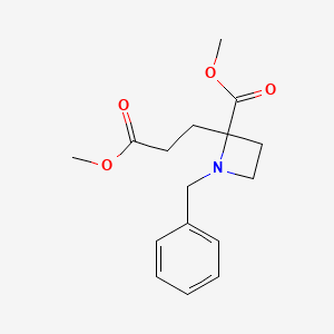 methyl 1-benzyl-2-(3-methoxy-3-oxopropyl)azetidine-2-carboxylate CAS 1353160-88-9