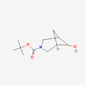 tert-butyl 6-hydroxy-3-azabicyclo[3.1.1]heptane-3-carboxylate CAS 1357353-36-6