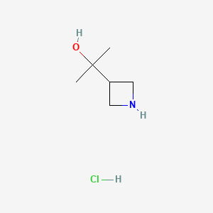 2-(azetidin-3-yl)propan-2-ol;hydrochloride CAS 1357923-33-1