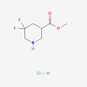 methyl 5,5-difluoropiperidine-3-carboxylate;hydrochloride CAS 1359656-87-3