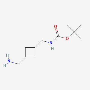 tert-butyl N-[[3-(aminomethyl)cyclobutyl]methyl]carbamate CAS 1363382-06-2