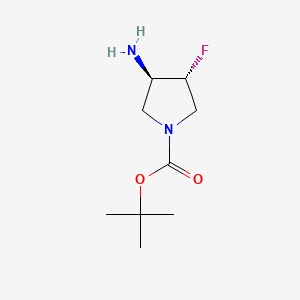 tert-butyl (3R,4R)-3-amino-4-fluoropyrrolidine-1-carboxylate CAS 1363382-79-9