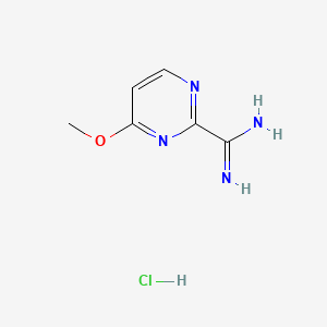4-methoxypyrimidine-2-carboximidamide;hydrochloride CAS 1363383-07-6