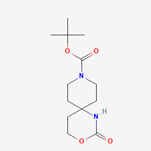 tert-butyl 2-oxo-3-oxa-1,9-diazaspiro[5.5]undecane-9-carboxylate CAS 1363383-43-0