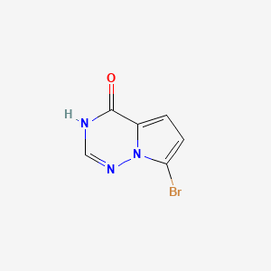 7-bromo-3H-pyrrolo[2,1-f][1,2,4]triazin-4-one CAS 1370007-53-6