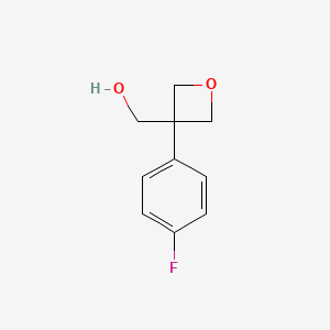 [3-(4-fluorophenyl)oxetan-3-yl]methanol CAS 1378472-32-2