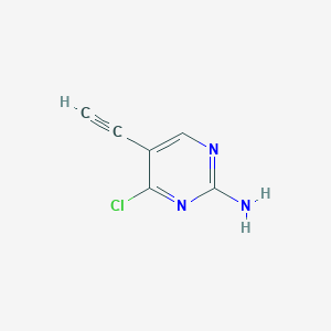 4-chloro-5-ethynylpyrimidin-2-amine CAS 1392804-24-8