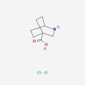 2-azabicyclo[2.2.2]octane-4-carboxylic acid;hydrochloride CAS 1394042-79-5