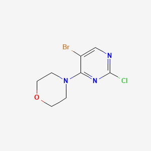 4-(5-bromo-2-chloropyrimidin-4-yl)morpholine CAS 139502-01-5