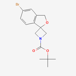 tert-butyl 6-bromospiro[1H-2-benzofuran-3,3'-azetidine]-1'-carboxylate CAS 1398609-80-7