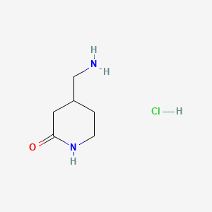 4-(aminomethyl)piperidin-2-one;hydrochloride CAS 1400764-40-0