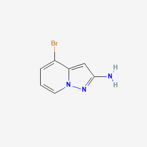 4-bromopyrazolo[1,5-a]pyridin-2-amine CAS 1404309-51-8