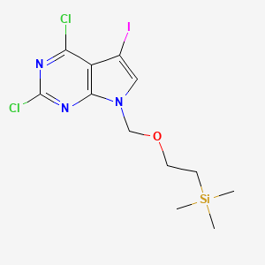 2-[(2,4-dichloro-5-iodopyrrolo[2,3-d]pyrimidin-7-yl)methoxy]ethyl-trimethylsilane CAS 1404364-72-2
