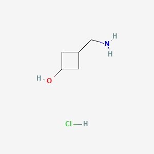 3-(aminomethyl)cyclobutan-1-ol;hydrochloride CAS 1404365-04-3
