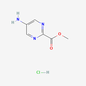 methyl 5-aminopyrimidine-2-carboxylate;hydrochloride CAS 1408076-25-4