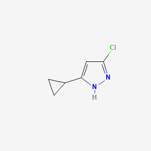 3-chloro-5-cyclopropyl-1H-pyrazole CAS 1416437-25-6