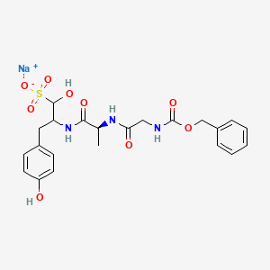 sodium 1-hydroxy-3-(4-hydroxyphenyl)-2-[[(2S)-2-[[2-(phenylmethoxycarbonylamino)acetyl]amino]propanoyl]amino]propane-1-sulfonate CAS 1417334-25-8