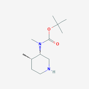 tert-butyl N-methyl-N-[(3S,4S)-4-methylpiperidin-3-yl]carbamate CAS 1419075-90-3