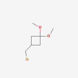 3-(bromomethyl)-1,1-dimethoxycyclobutane CAS 1419101-20-4
