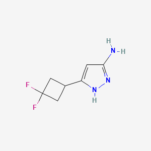 5-(3,3-difluorocyclobutyl)-1H-pyrazol-3-amine CAS 1425931-95-8