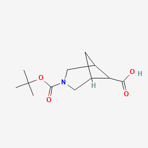 3-[(2-methylpropan-2-yl)oxycarbonyl]-3-azabicyclo[3.1.1]heptane-6-carboxylic acid CAS 1427460-12-5
