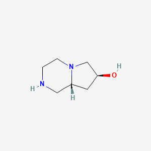 (7S,8aR)-1,2,3,4,6,7,8,8a-octahydropyrrolo[1,2-a]pyrazin-7-ol CAS 1429200-47-4