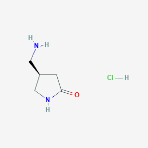 (4R)-4-(aminomethyl)pyrrolidin-2-one;hydrochloride CAS 1434126-92-7