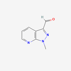 1-methylpyrazolo[3,4-b]pyridine-3-carbaldehyde CAS 1511782-19-6