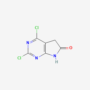 2,4-dichloro-5,7-dihydropyrrolo[2,3-d]pyrimidin-6-one CAS 1520452-96-3